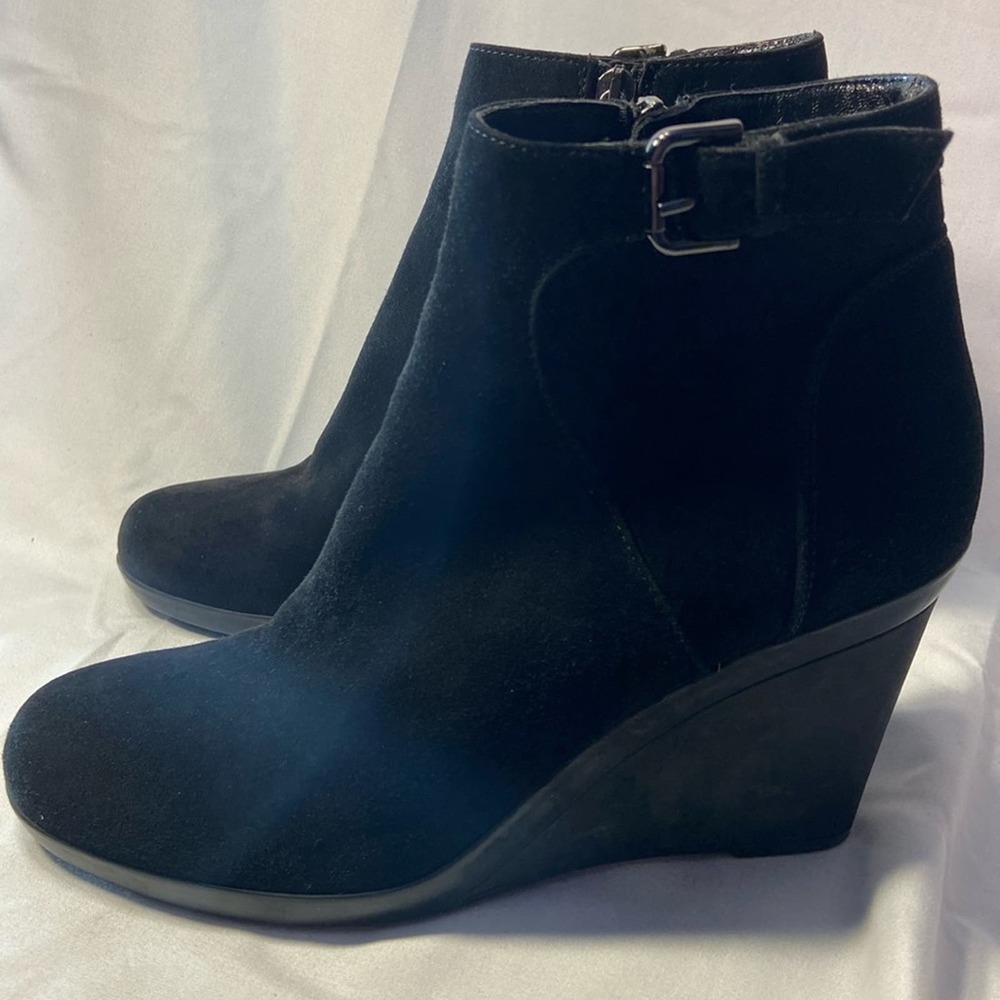Aquatalia Suede Wedge‎ Bootie.